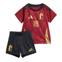 Belgium Orel Mangala #18 Replica Home Minikit Euro 2024 Short Sleeve (+ pants)